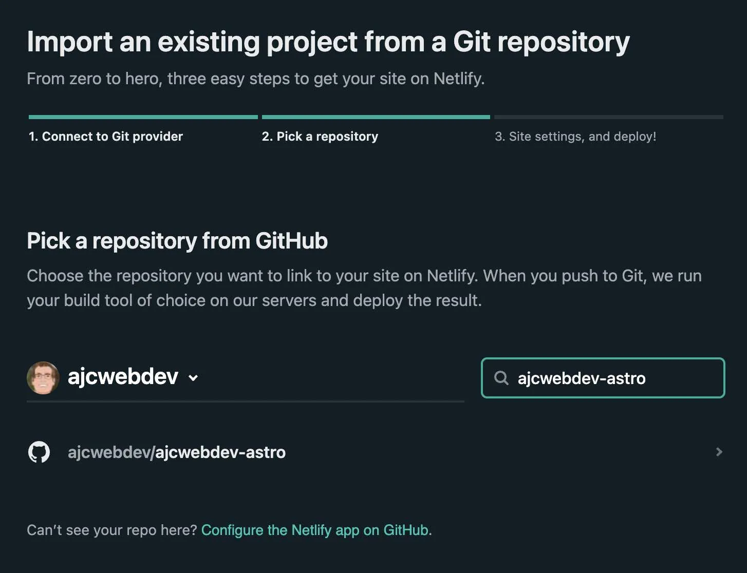 08 - connect-github-repository-to-netlify