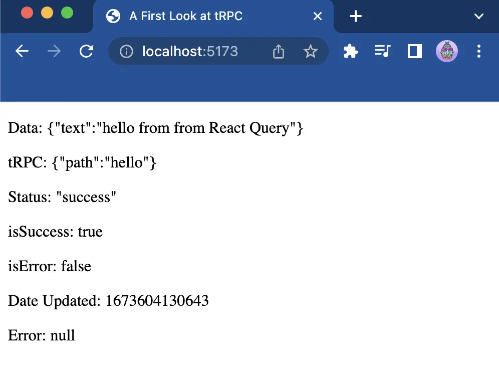 05 - React App with tRPC Query