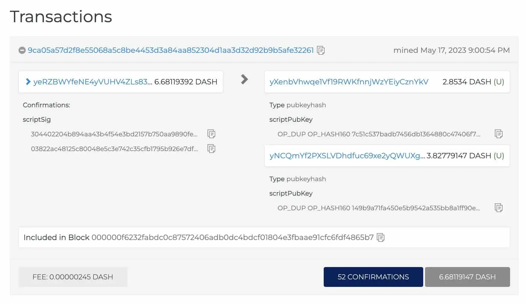 03 - Viewing new transaction confirmation info on testnet block explorer