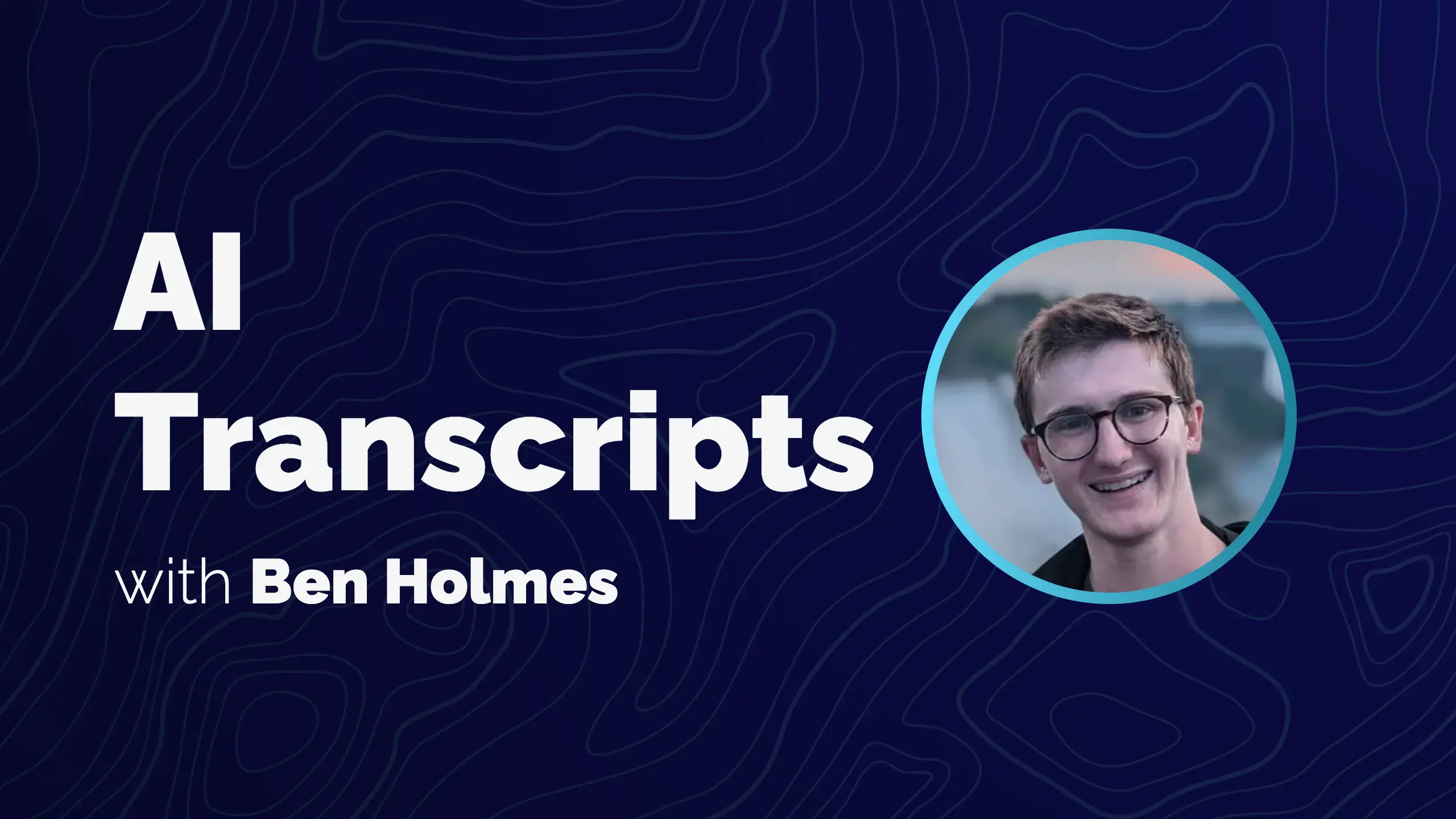 Video cover art for AI transcript generator? with @ajcwebdev